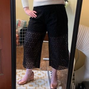 Banana Republic Embroidered Wide Leg Pants